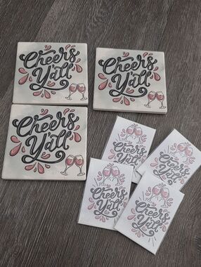 Cheers Y'all Coasters and Magnets - Simply Southern